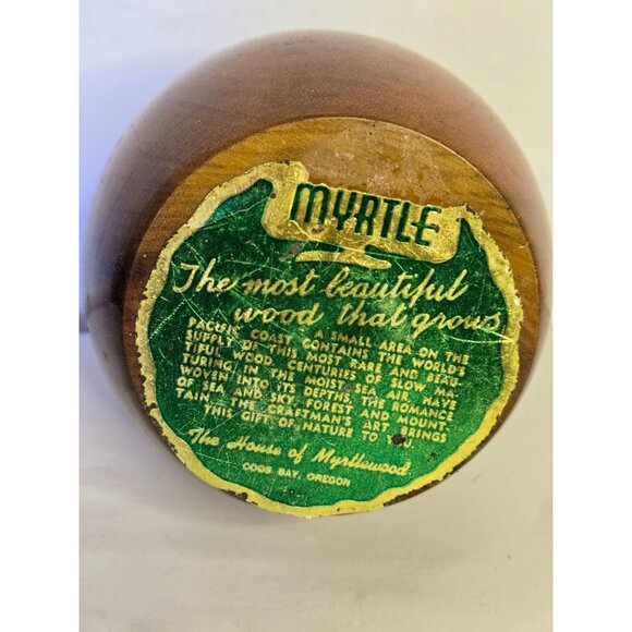 Vintage Myrtle Wood Vase Pencil holder Souvenir Woodworking Eco_Friendly - Picture 4 of 4